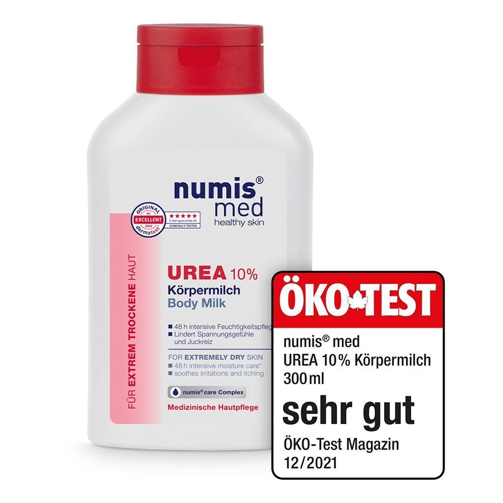 1x 1-tlg. ml, Körpermilch für trockene - Bodylotion 10% 300 numis Haut Urea extrem Körpermilch med