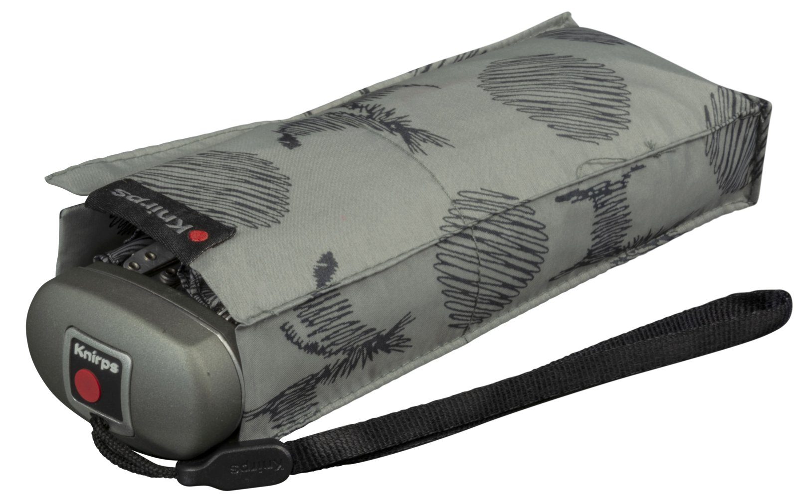 flach, und für Damen-Taschenschirm, - Christina Handtasche Taschenregenschirm die leicht Knirps® grey Travel winziger