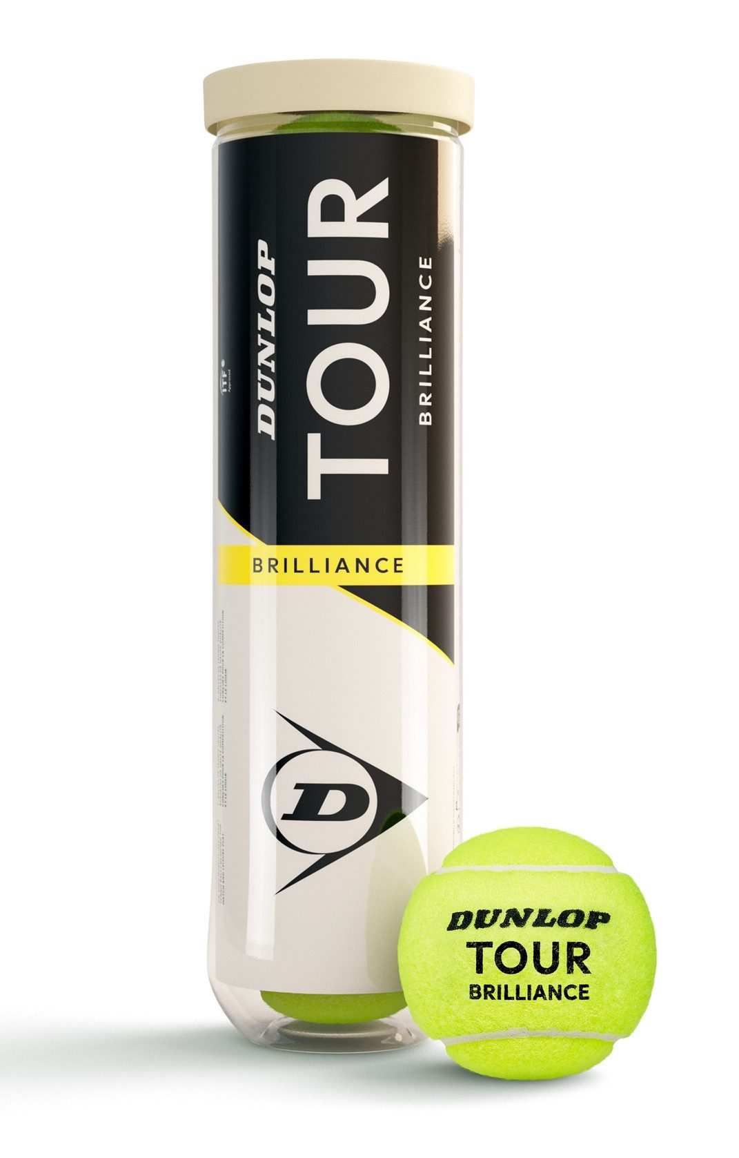 Dunlop Tennisball Tour Brilliance Dose 4er