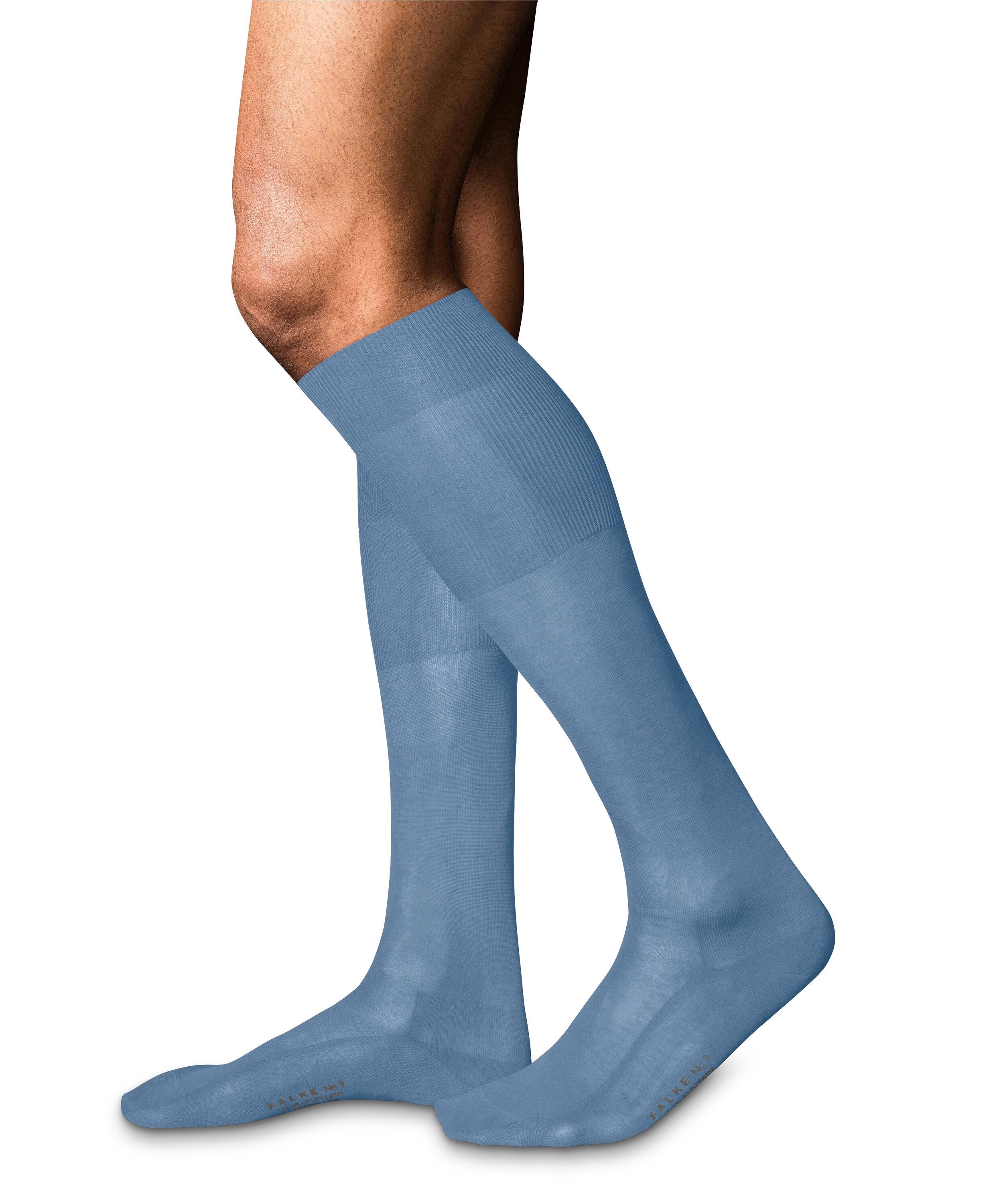 FALKE Kniestrümpfe No. 9 Pure Fil d´Écosse (1-Paar) mit reiner ägyptischer Baumwolle