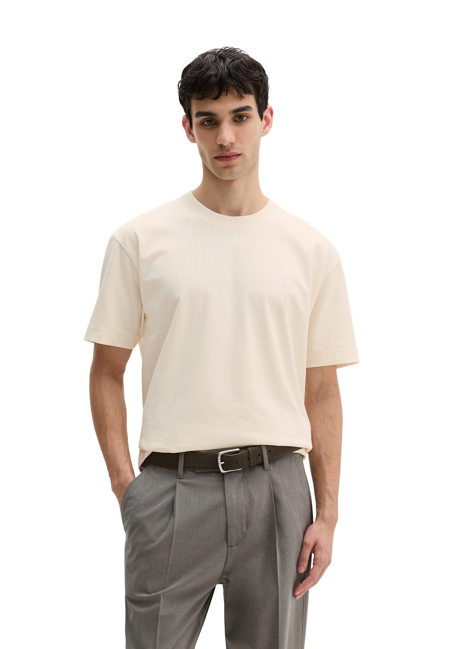 Marc O'Polo T-Shirt aus schwerem Bio-Baumwoll-Jersey günstig online kaufen