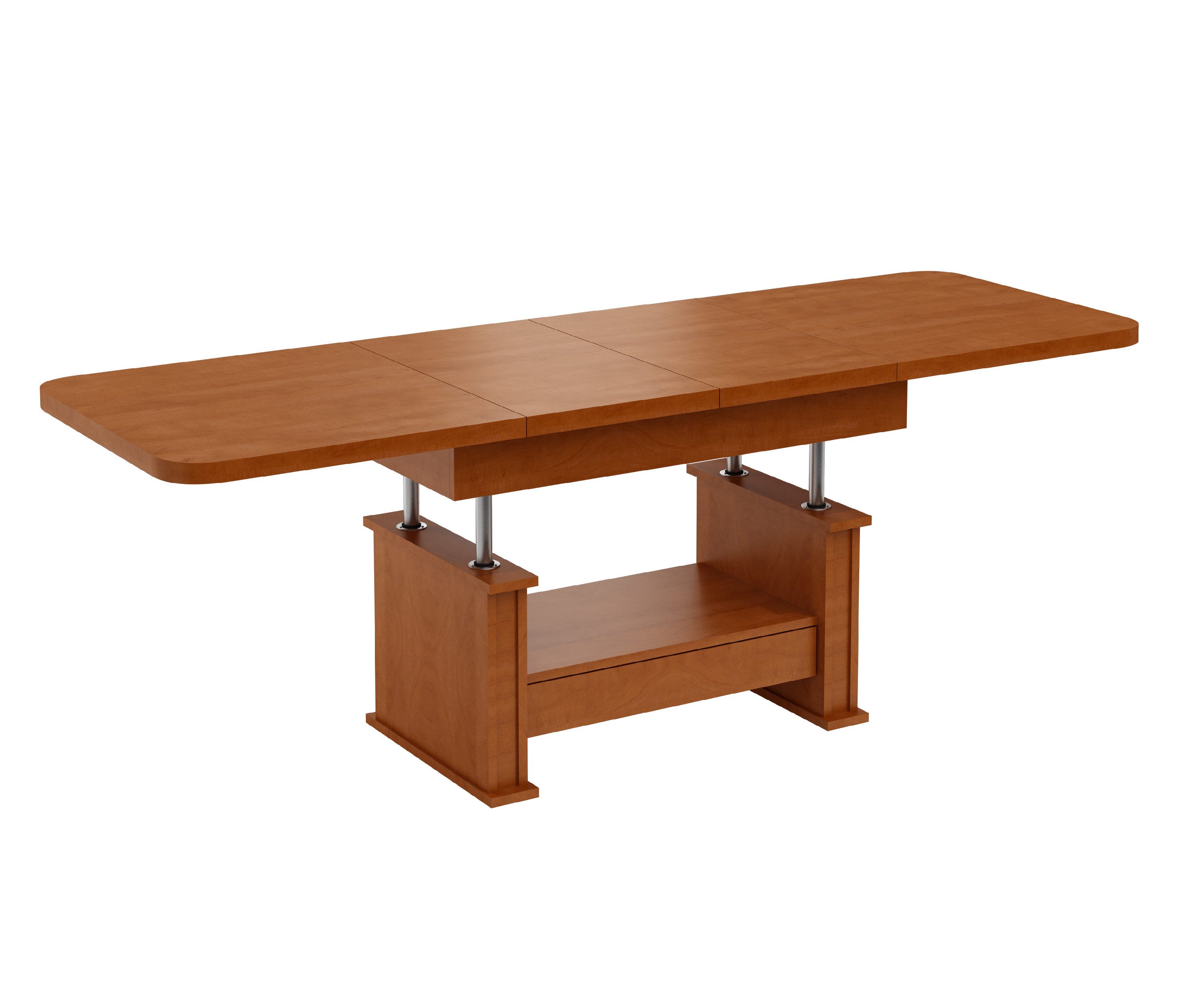 designimpex Couchtisch Design DA-555 Schublade höhenverstellbar ausziehbar Tisch, Funktionstisch, Wohnzimmertisch, Tisch, Esstisch, Sofatisch, Schublade