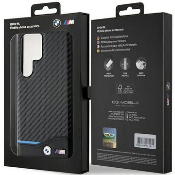 BMW Smartphone-Hülle BMW Samsung Galaxy S24 Ultra Leather Carbon
