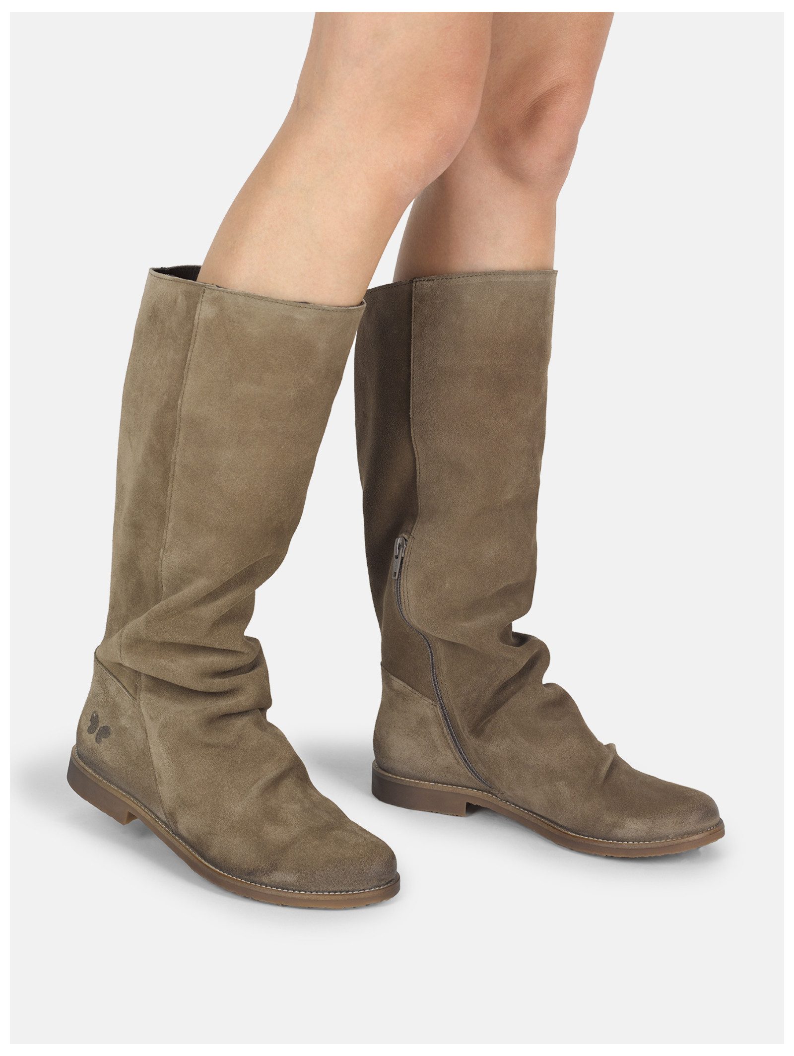 Felmini Wide Fit Stiefel Veloursleder . Stiefel