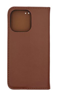 JAMCOVER Handyhülle Echt Leder Bookcase - Handytasche für Apple iPhone 15 Pro (15,49 cm/6,1 Toll), Kartenfach und Standfunktion