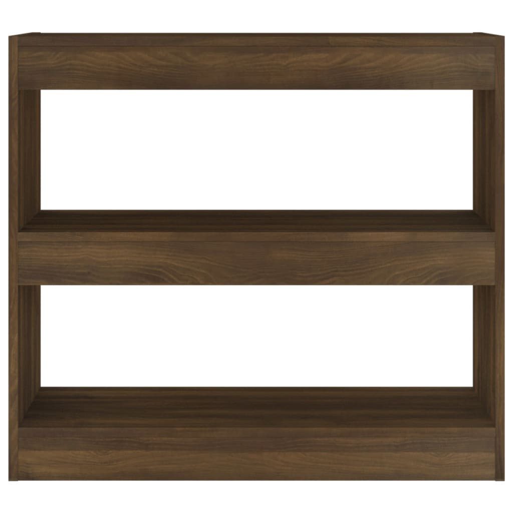 vidaXL Bücherregal Bücherregal/Raumteiler Braun Eichen-Optik 80x30x72 günstig online kaufen