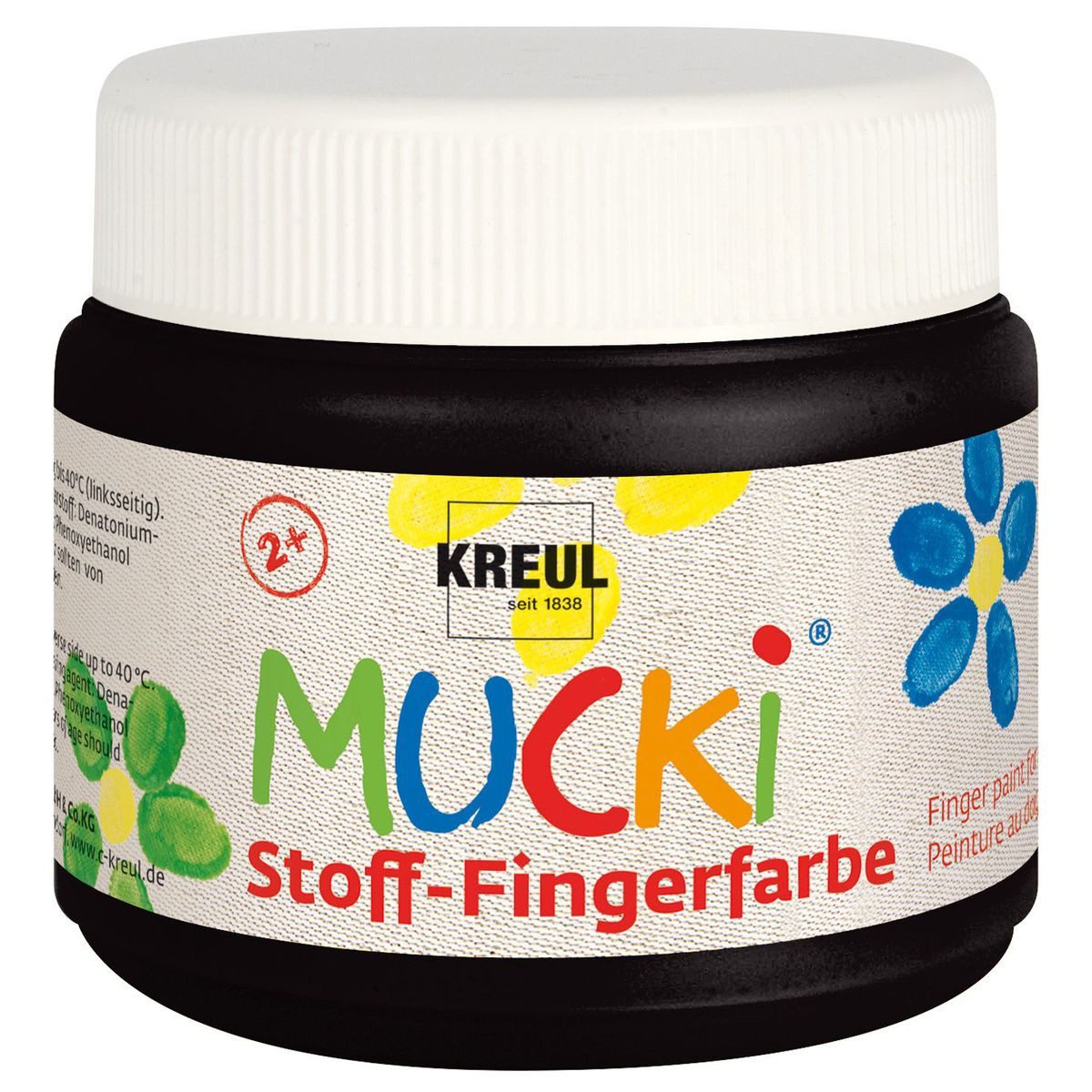 C. KREUL Fingerfarbe KREUL Stoff Fingerfarbe MUCKi schwarz 150ml Dose