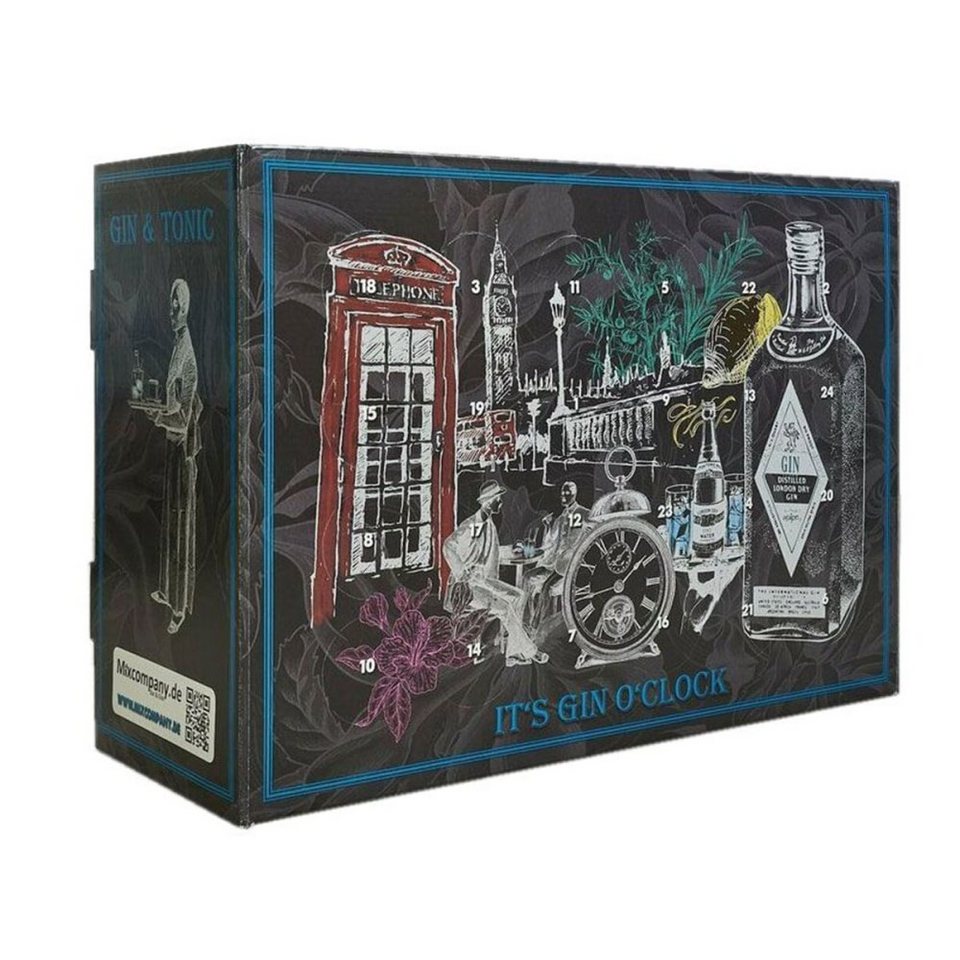 2A Adventskalender Gin & Tonic Water Adventskalender Tasting Set (24  verschiedene Gins &