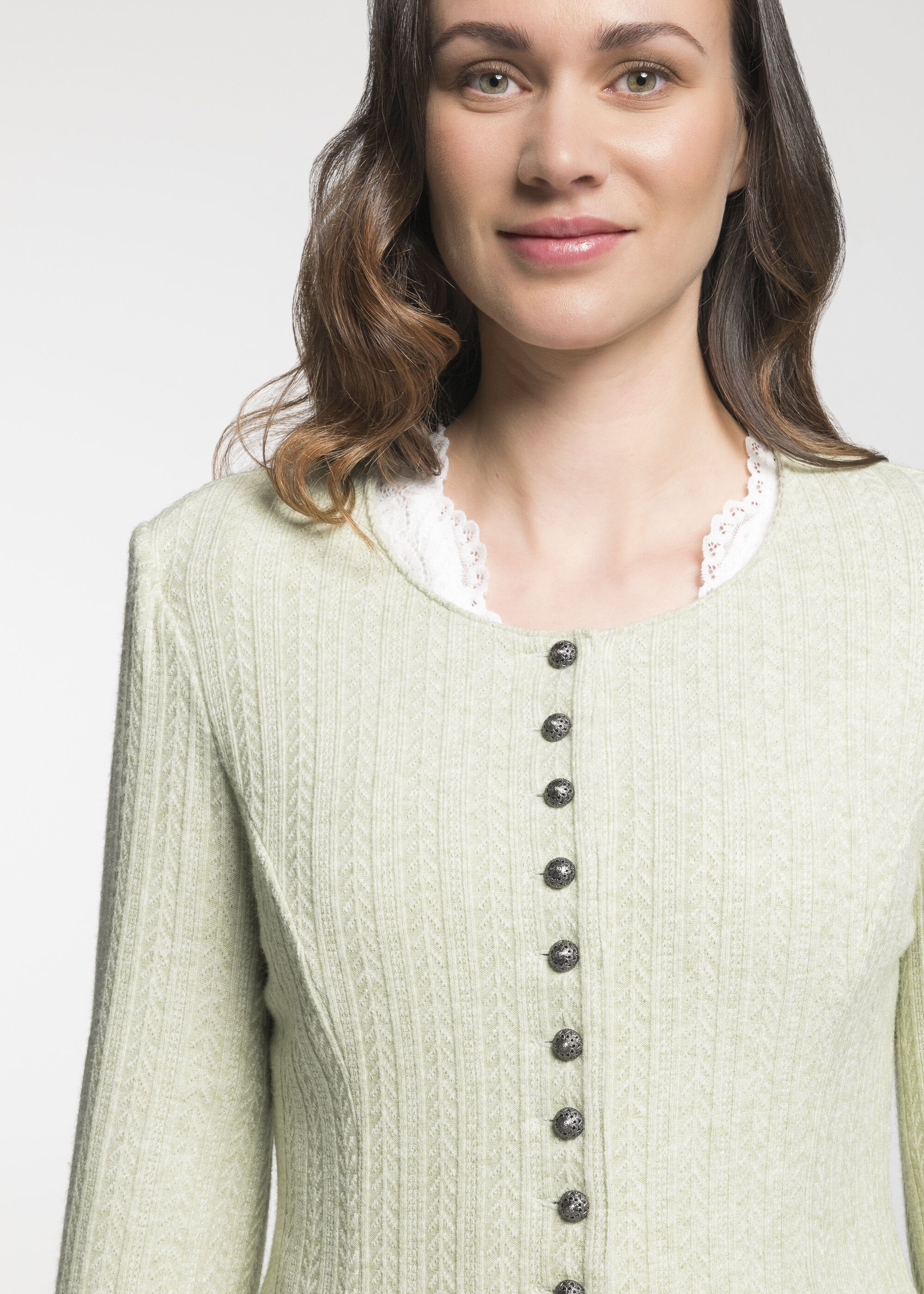 Spieth & Wensky Trachtenstrickjacke Dietzing mit Rundhals