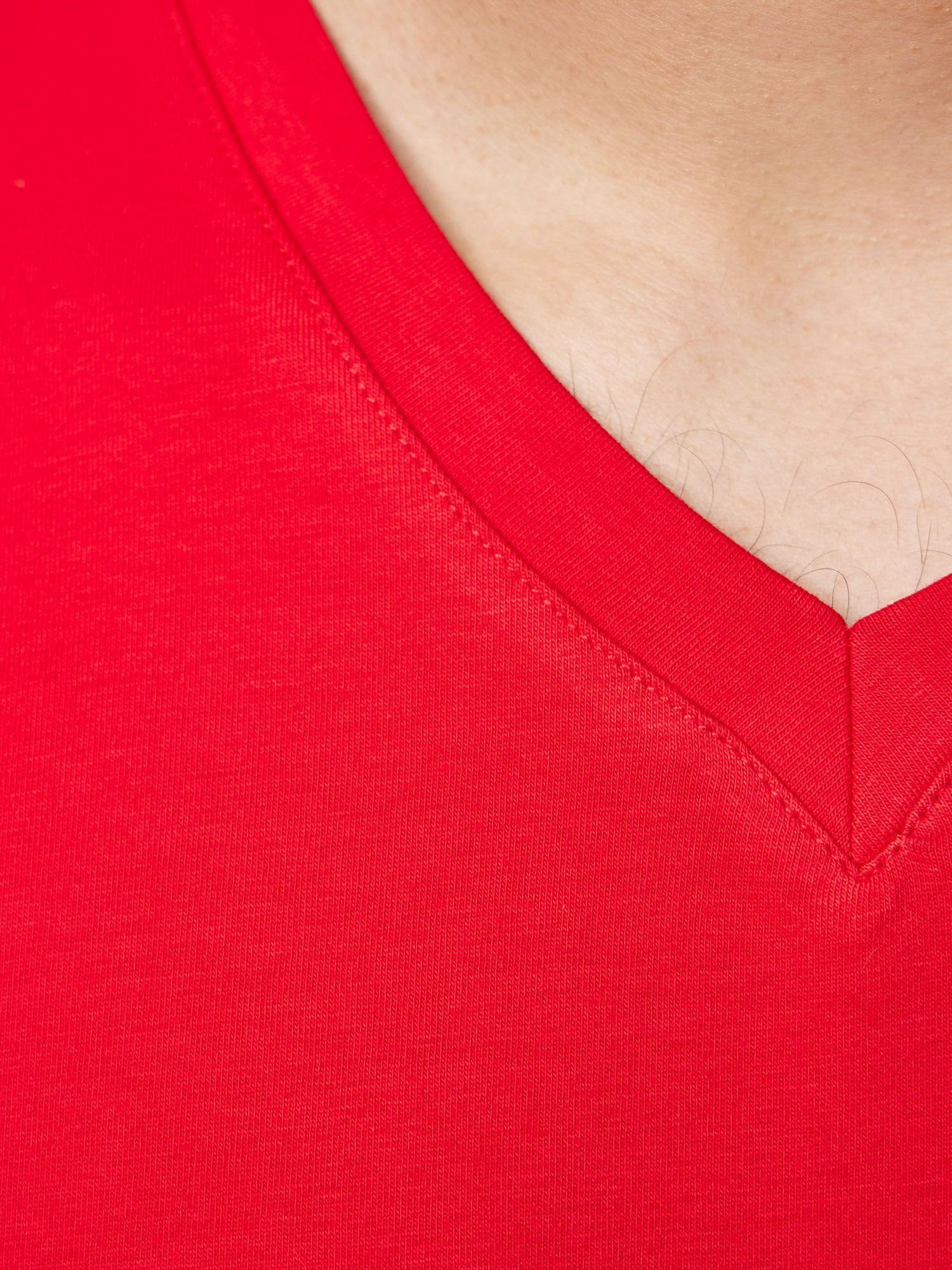 John Kayna Poloshirt Polo John Tee Polo T-Shirt Kurzarmshirt Fitness Herren Freizeit T-Shirt Tee, Casual Tshirt Rot 1-tlg) für Shirt Kayna T Männer (Shirt