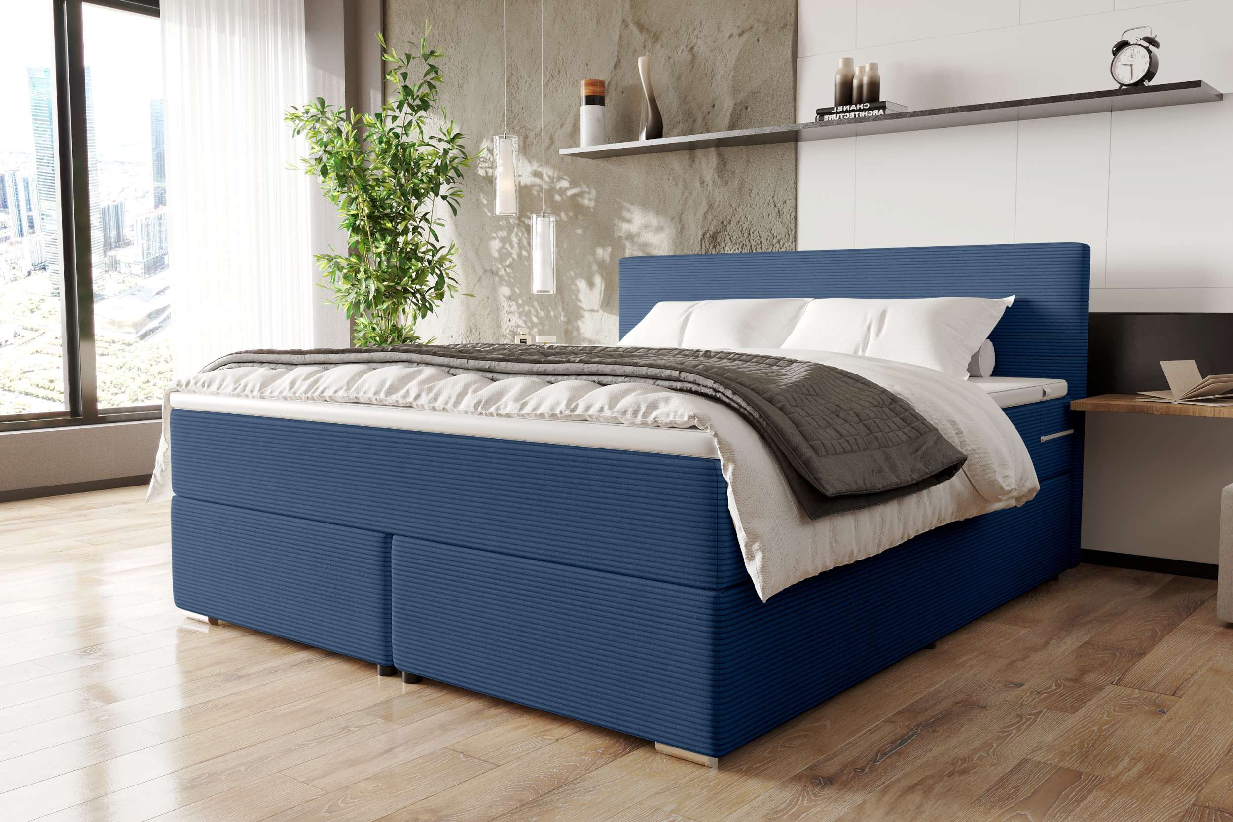 99rooms Boxspringbett Phönix (Schlafzimmerbett, Bett), mit Taschenfederkern günstig online kaufen