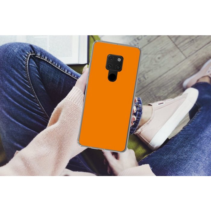MuchoWow Handyhülle Orange - Jahreszeiten - Herbst Phone Case Handyhülle Huawei Mate 20 Silikon Schutzhülle RV10871