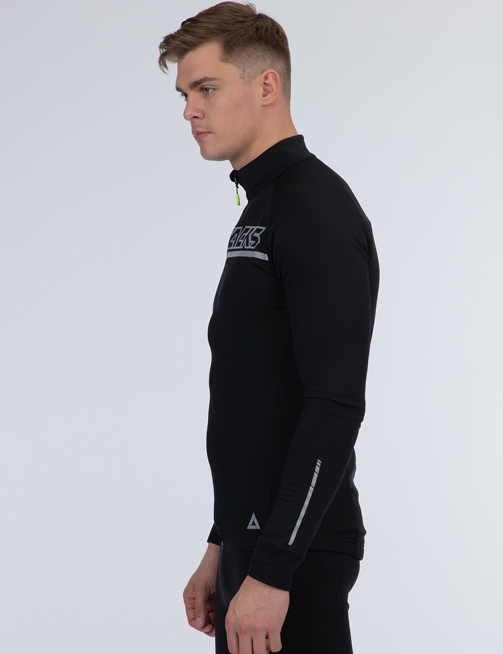 Airtracks Radtrikot Herren Thermo Fahrradtrikot Langarm Pro Team Radtrikot mit Winter Fleece für Herbst-Winter » S M L XL XXL XXXL «