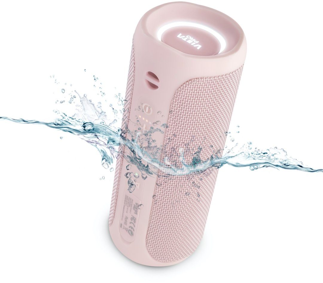 Bluetooth Wireless Pink Lautsprecher Pro #DANCE 25W Vieta Speaker