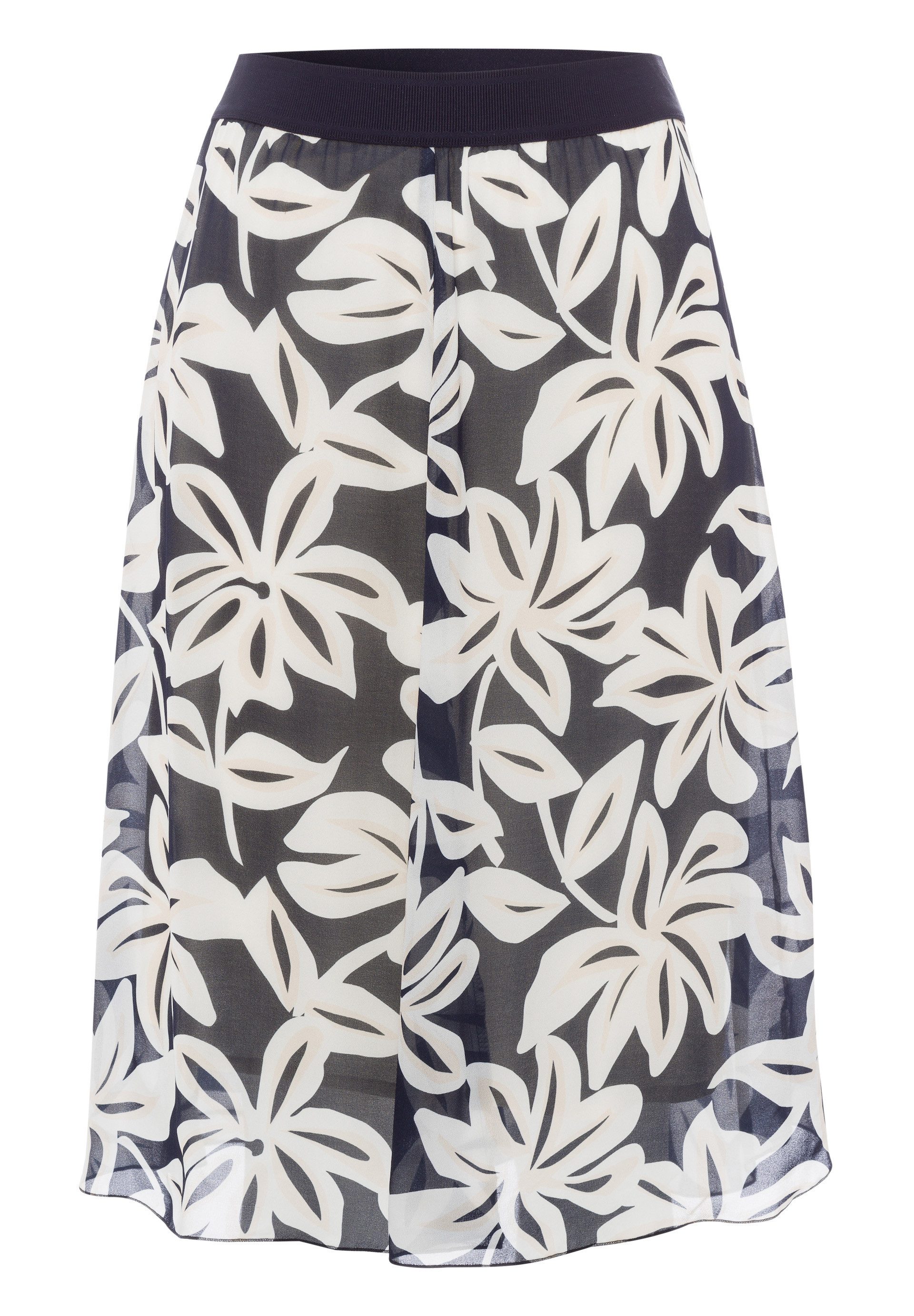 FRANK WALDER A-Linien-Rock mit Schmuckgummi in der Taille günstig online kaufen