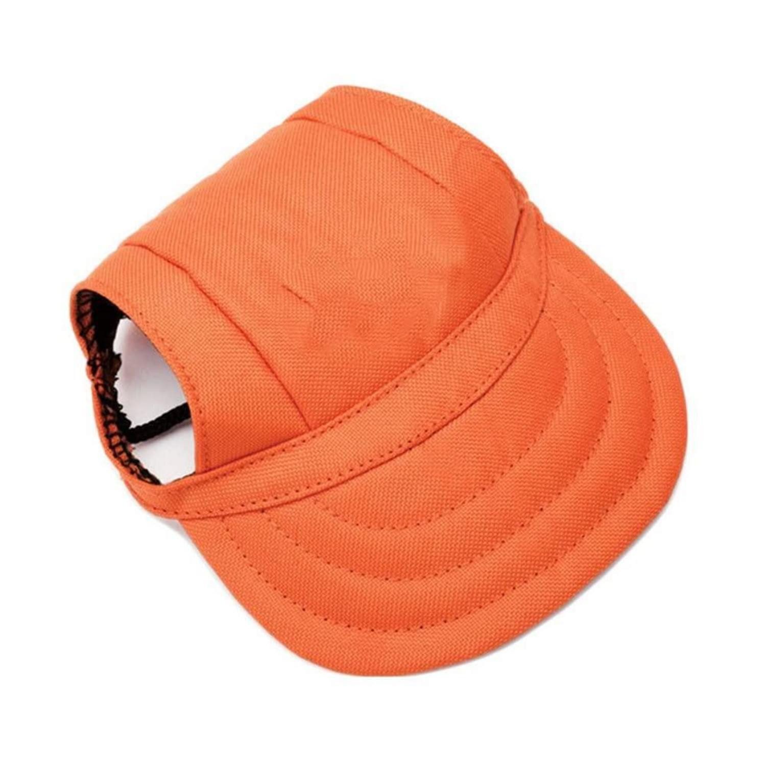 LuxusKollektion Sonnenhut Hundemütze Baseball Cap Sonnenschutz Orange M (1-St)