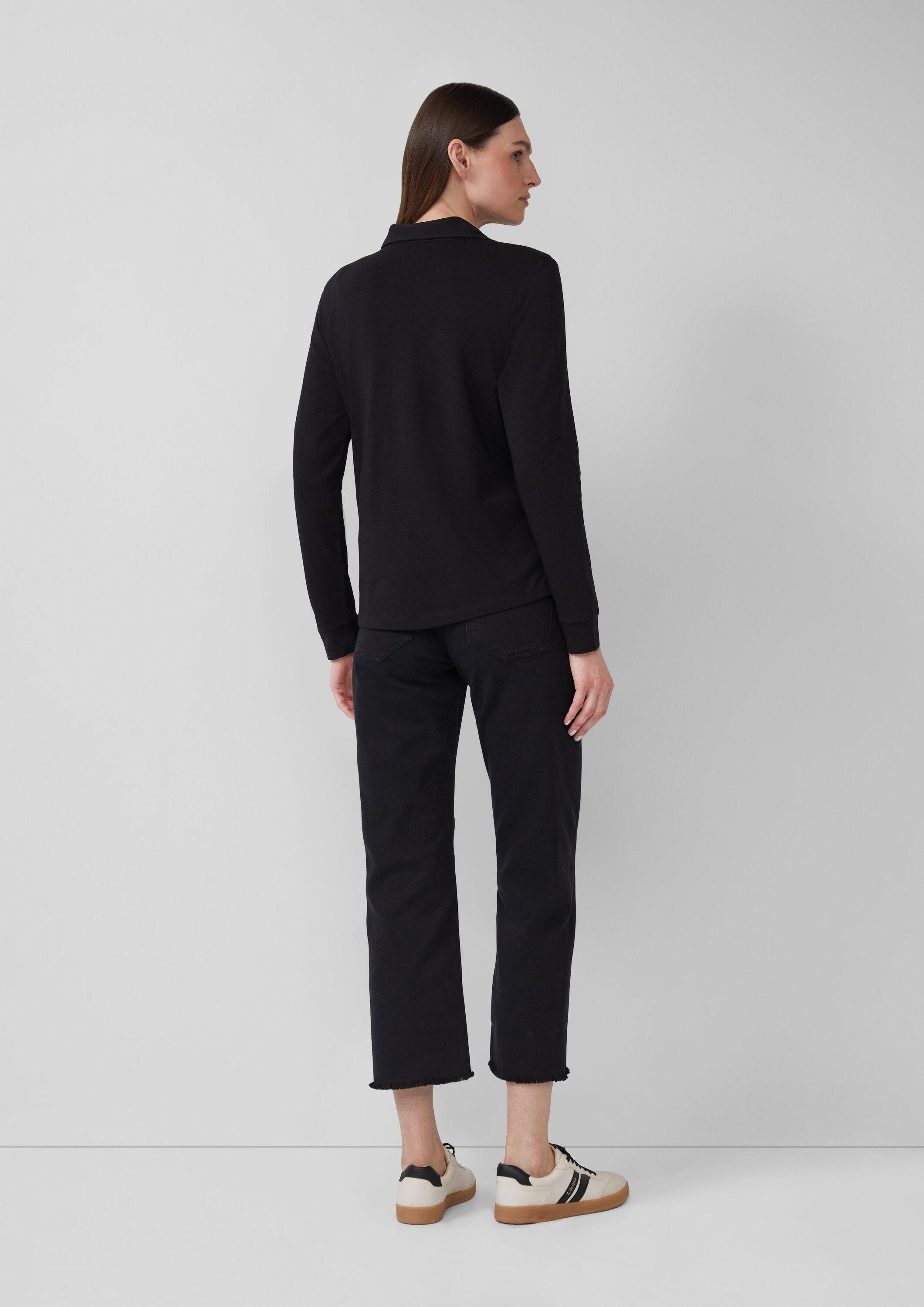 s.Oliver Langarmshirt T-Shirt Elastische Jerseybluse