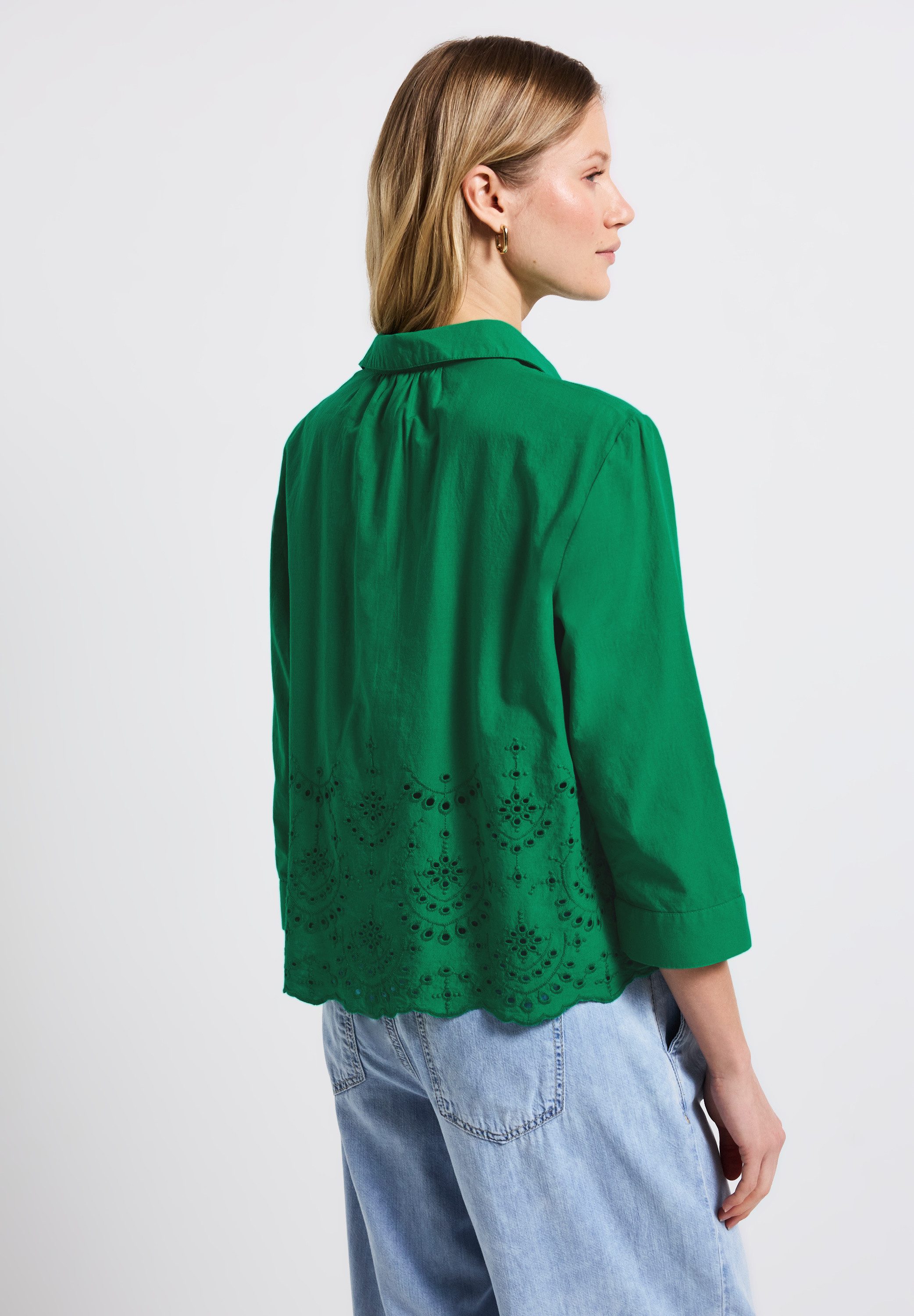 STREET ONE Hemdbluse aus reiner Baumwolle