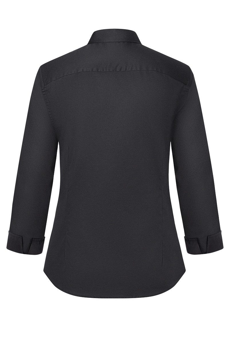 Karlowsky Fashion Kurzarmbluse KARLOWSKY Damen Bluse ACTIVE-STRETCH 3/4-Arm Modern-Fit Schwarz