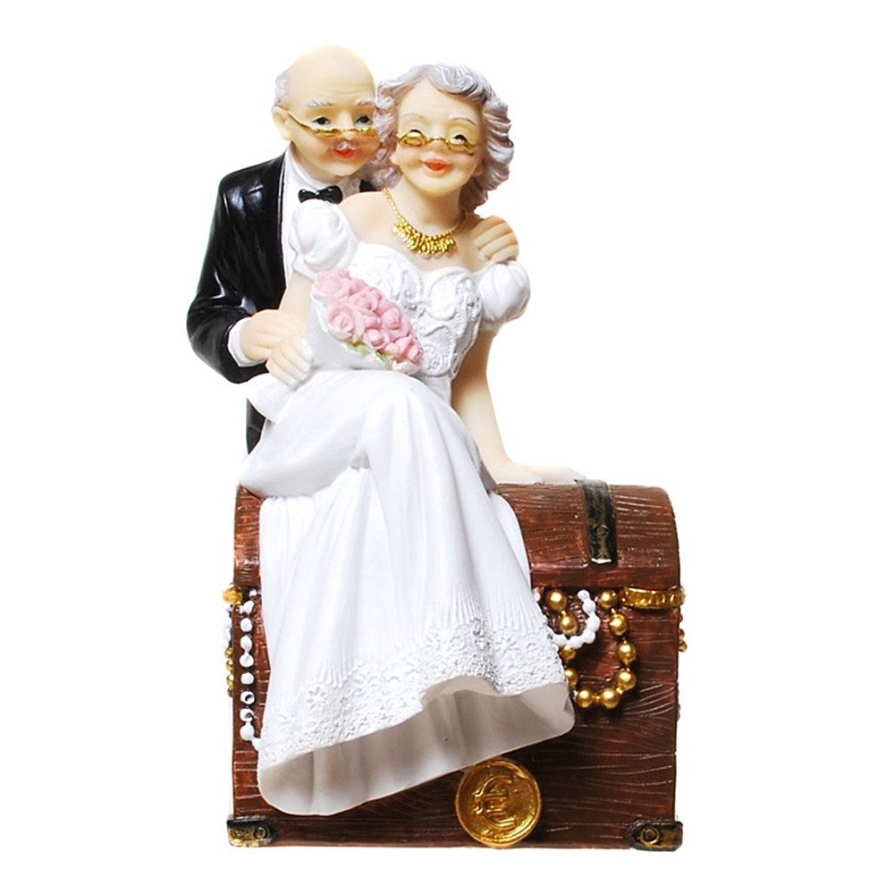 Udo Schmidt Bremen...das Original Spardose SENIOREN-HOCHZEIT aus Resin Heiratskasse Flitterwochenkasse