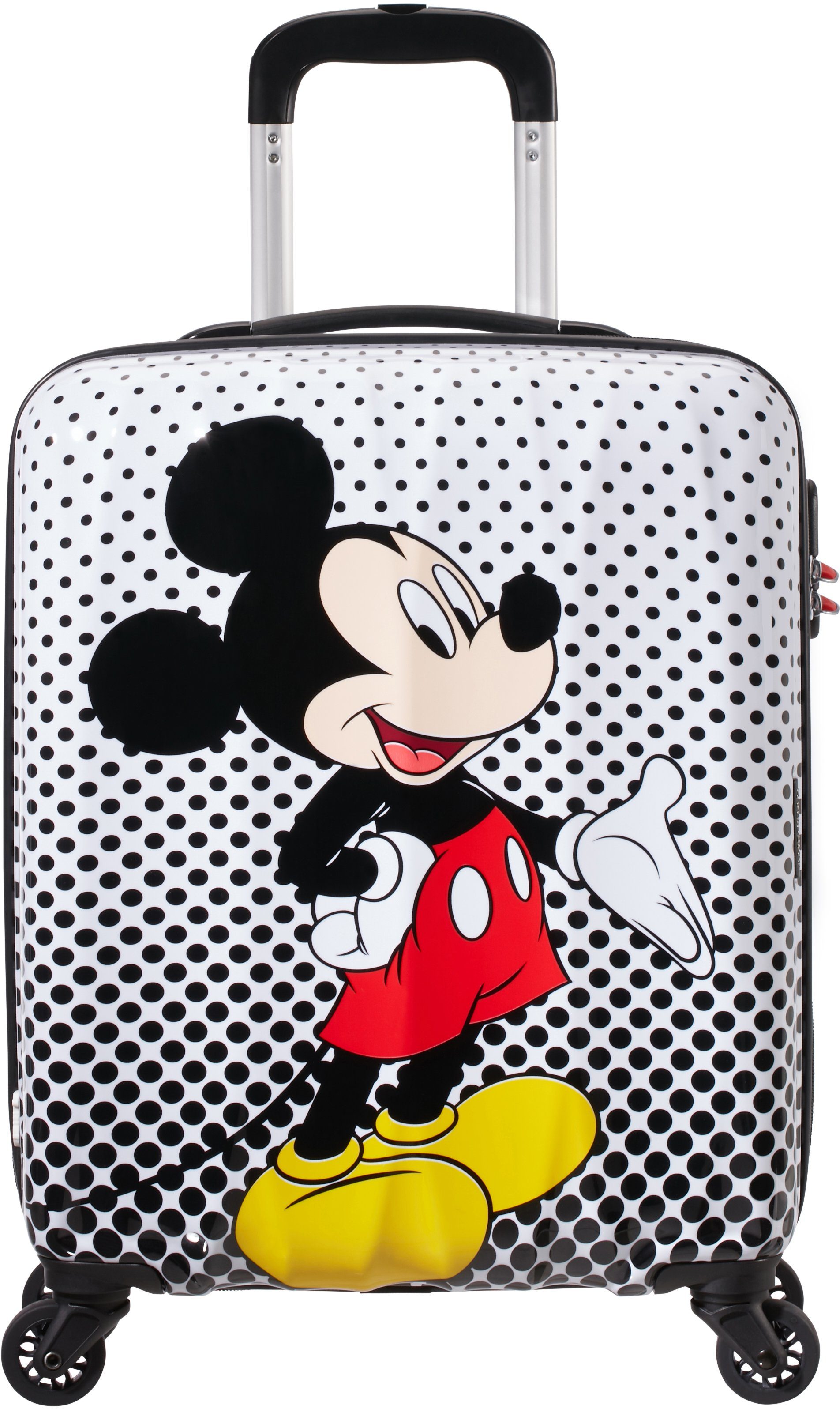 Top-Künstler American Tourister® Hartschalen-Trolley Disney Legends, 4 Dot, Polka Rollen Mickey Mouse 55 cm
