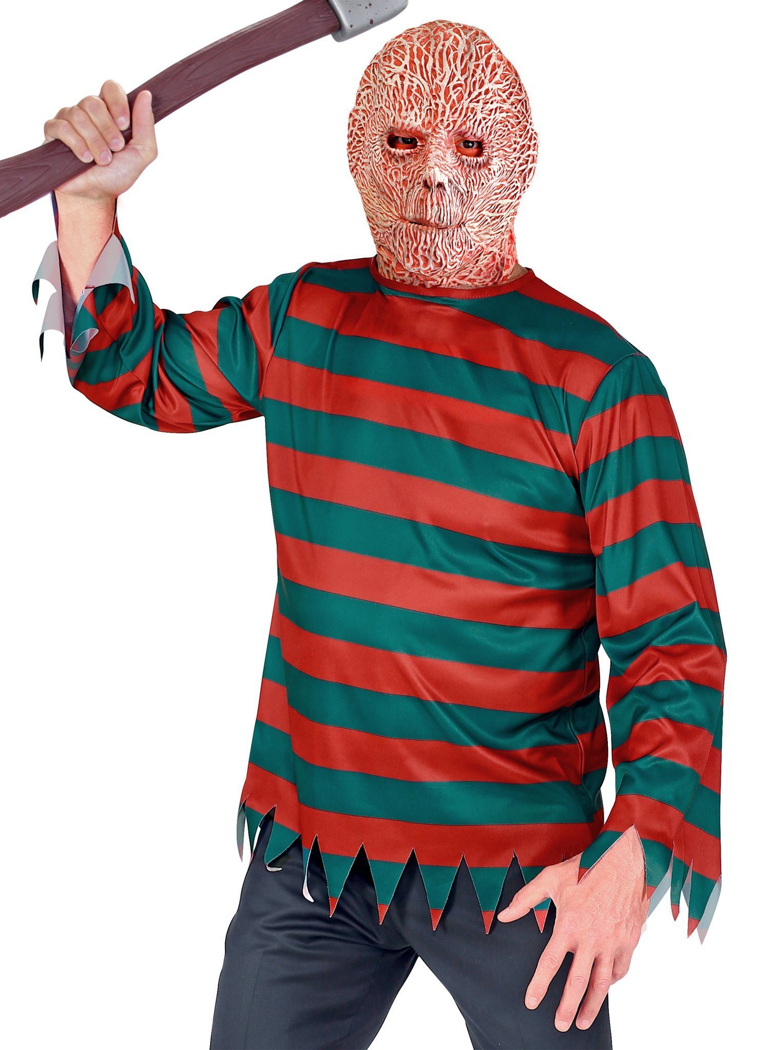 Widdmann Kostüm Nightmare Pullover, Horrorfilm-Pulli mit Wiedererkennungswe günstig online kaufen