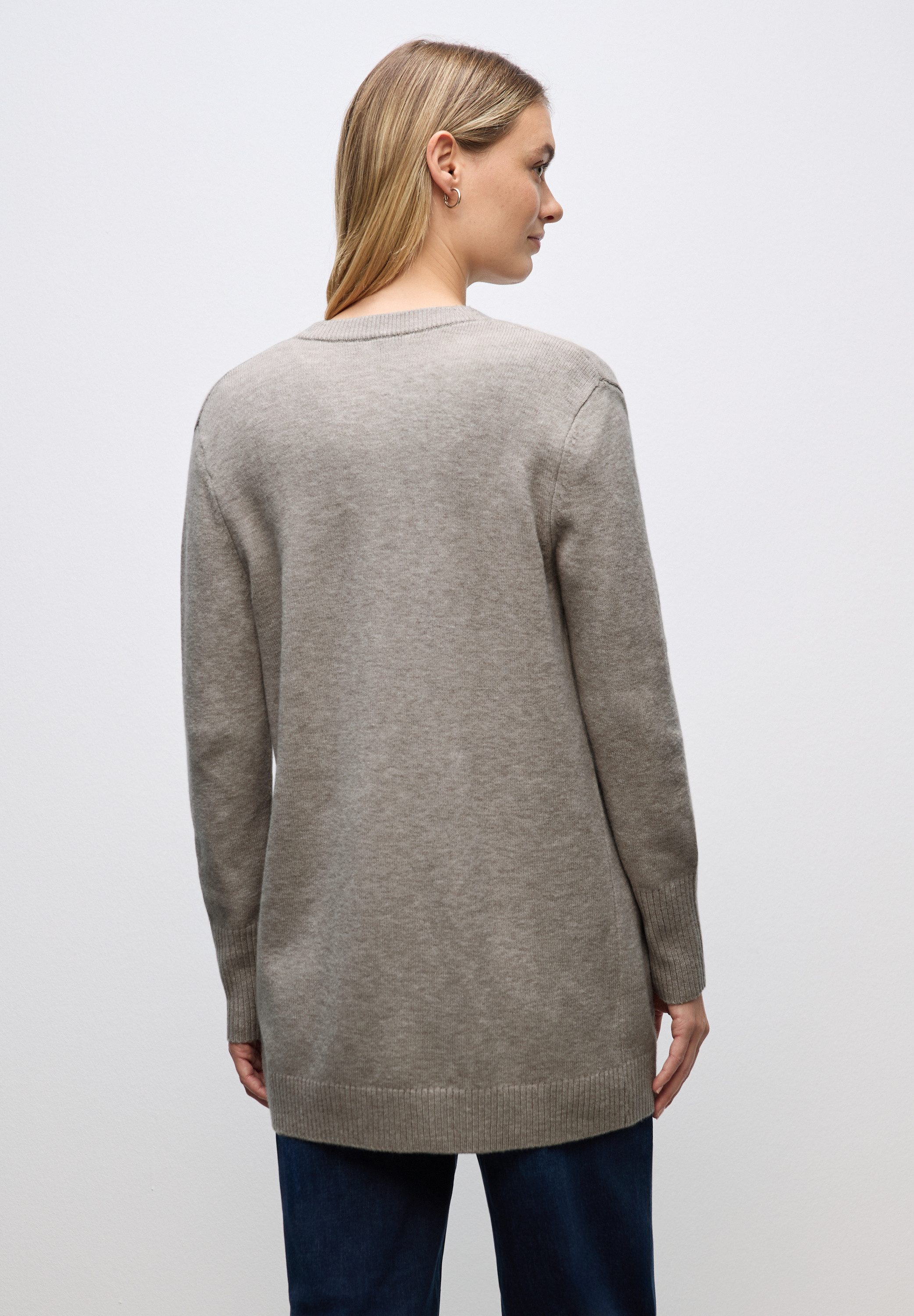 STREET ONE Strickjacke aus softem Materialmix