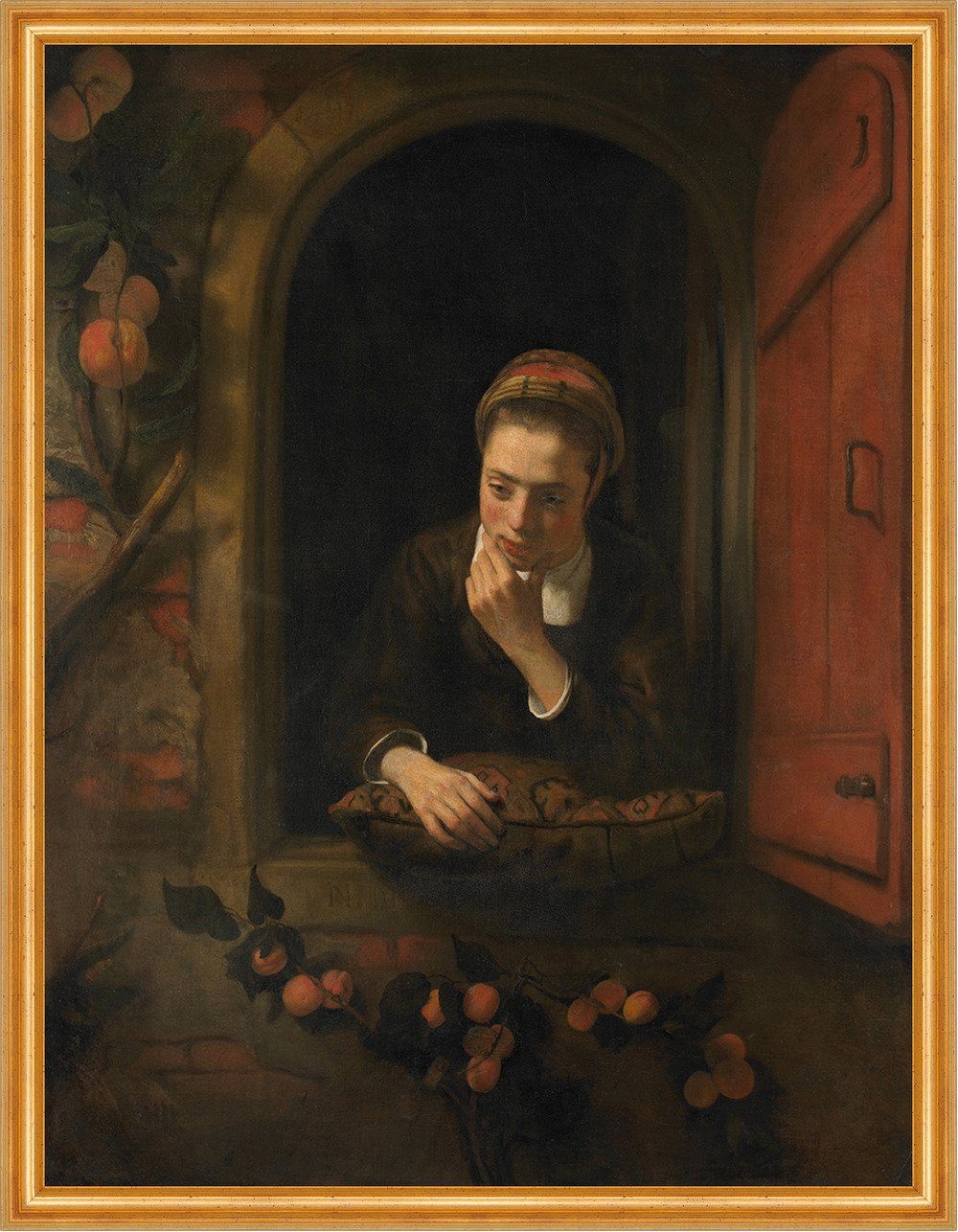 Kunstdruck Girl at a Window, known as The Daydreamer Nicolaes Maes B A2 02912 Ger