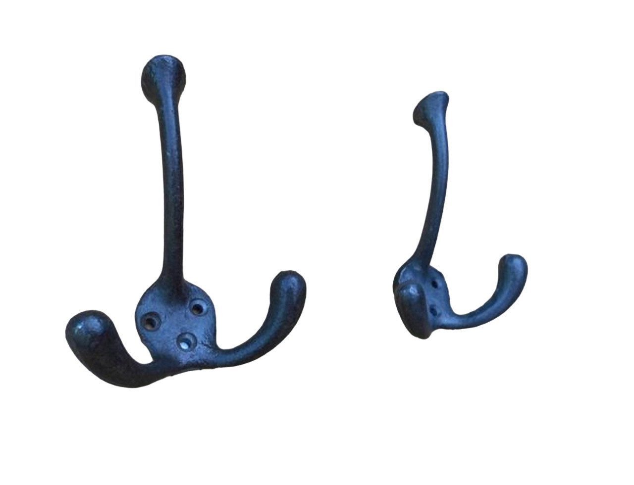 Deko-Impression Wandhaken 2 Stück stabile Dreifachhaken Garderobenhaken Wandhaken geschmiedet, (2-St)
