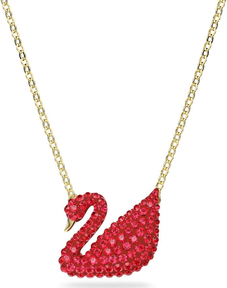 Swarovski Kette mit Anhänger rot rot...