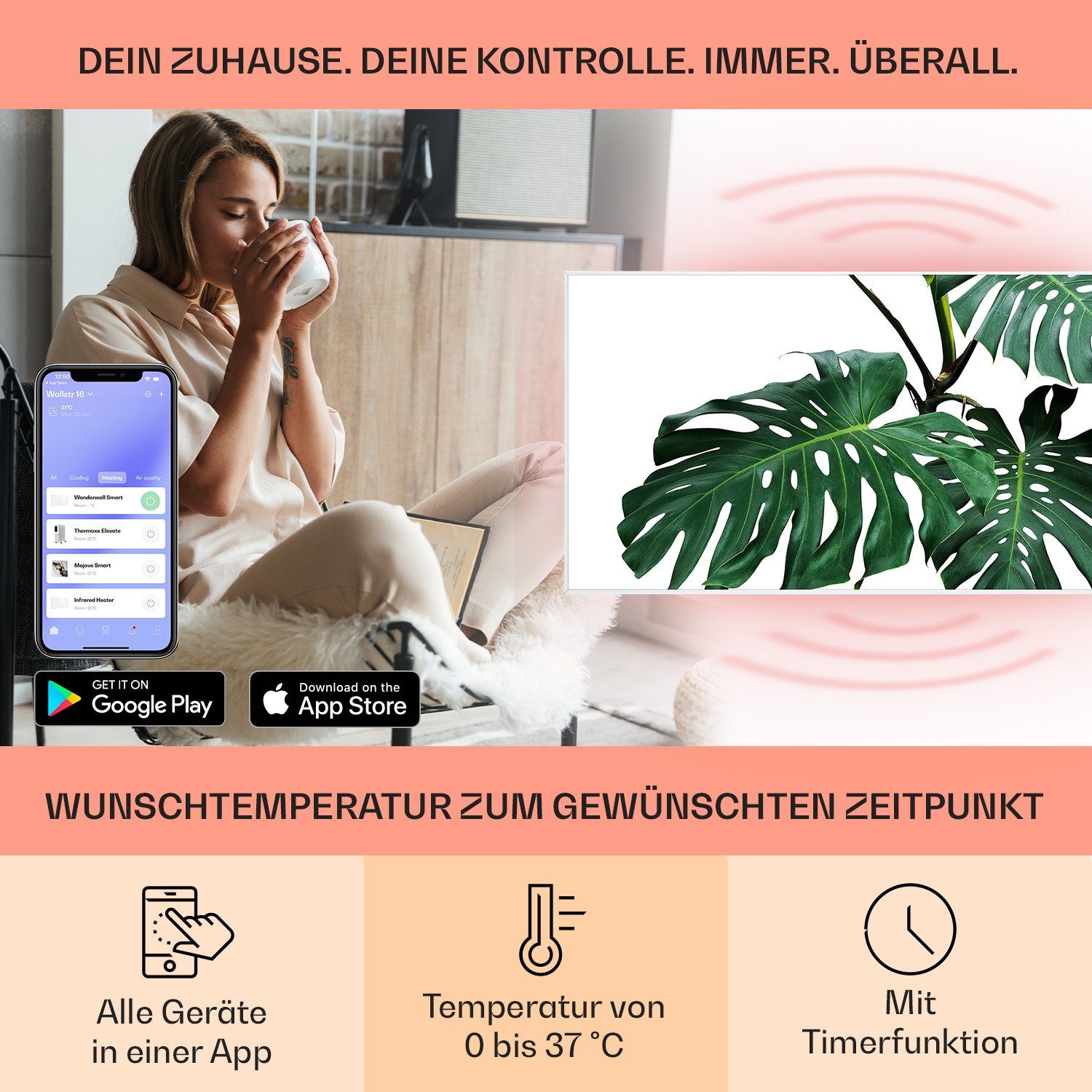 Klarstein Heizkörper Wonderwall Air Art Smart günstig online kaufen
