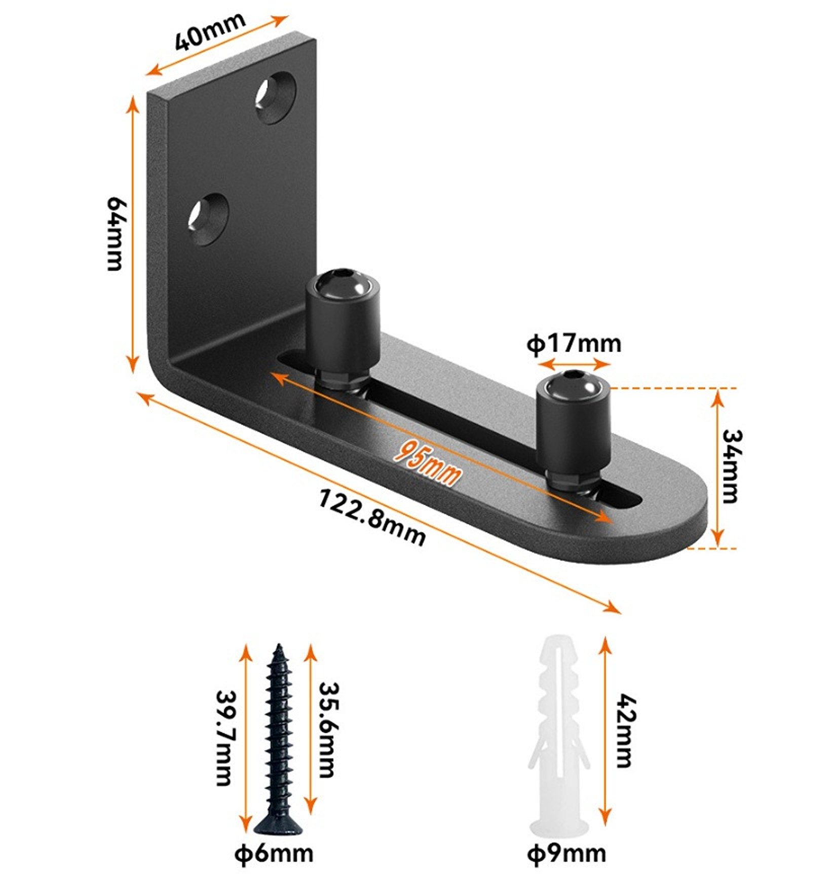 BAYLI Möbelgriff Schiebetür Bodenführung unten, verstellbare Bodenführung f günstig online kaufen