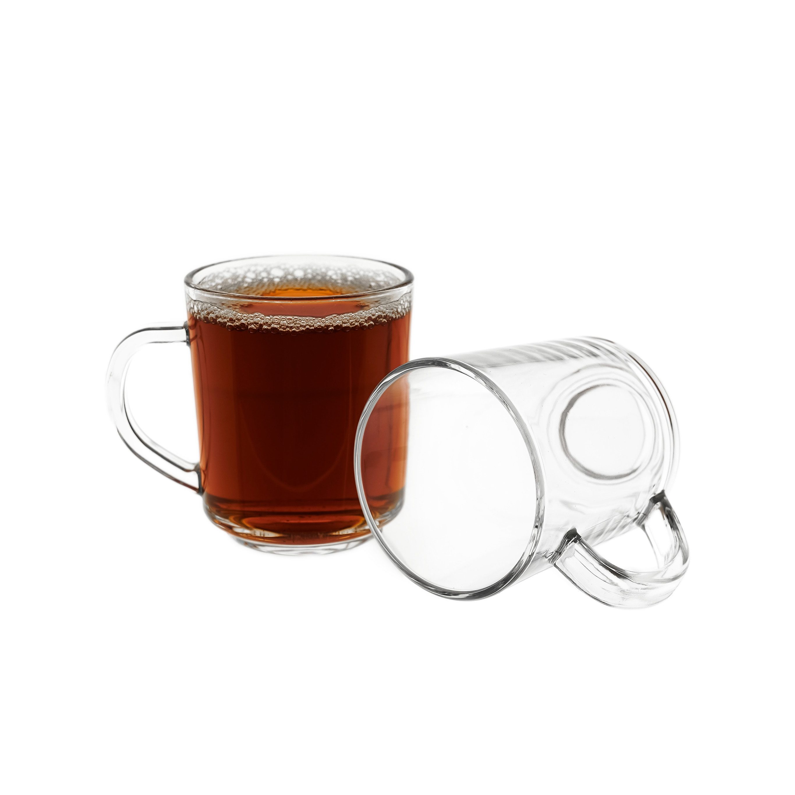 Sunay Gläser-Set mit Henkel 6-teilig - 220 ml, transparent & hitzebeständig, 6-tlg., Glas