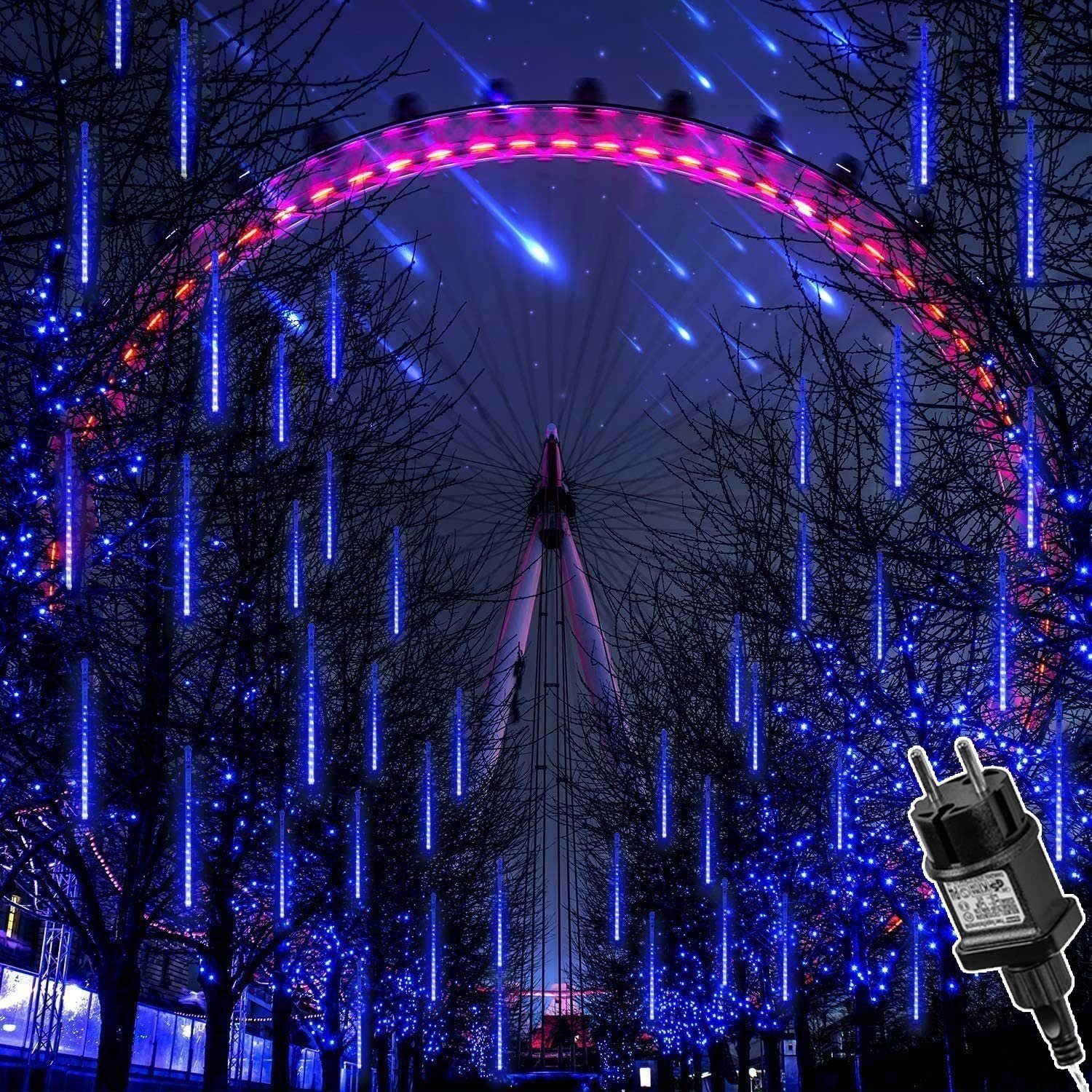 XERSEK LED Dekolicht Timer Memory Funktion Lichtervorhang Lichterketten 10Modi, d