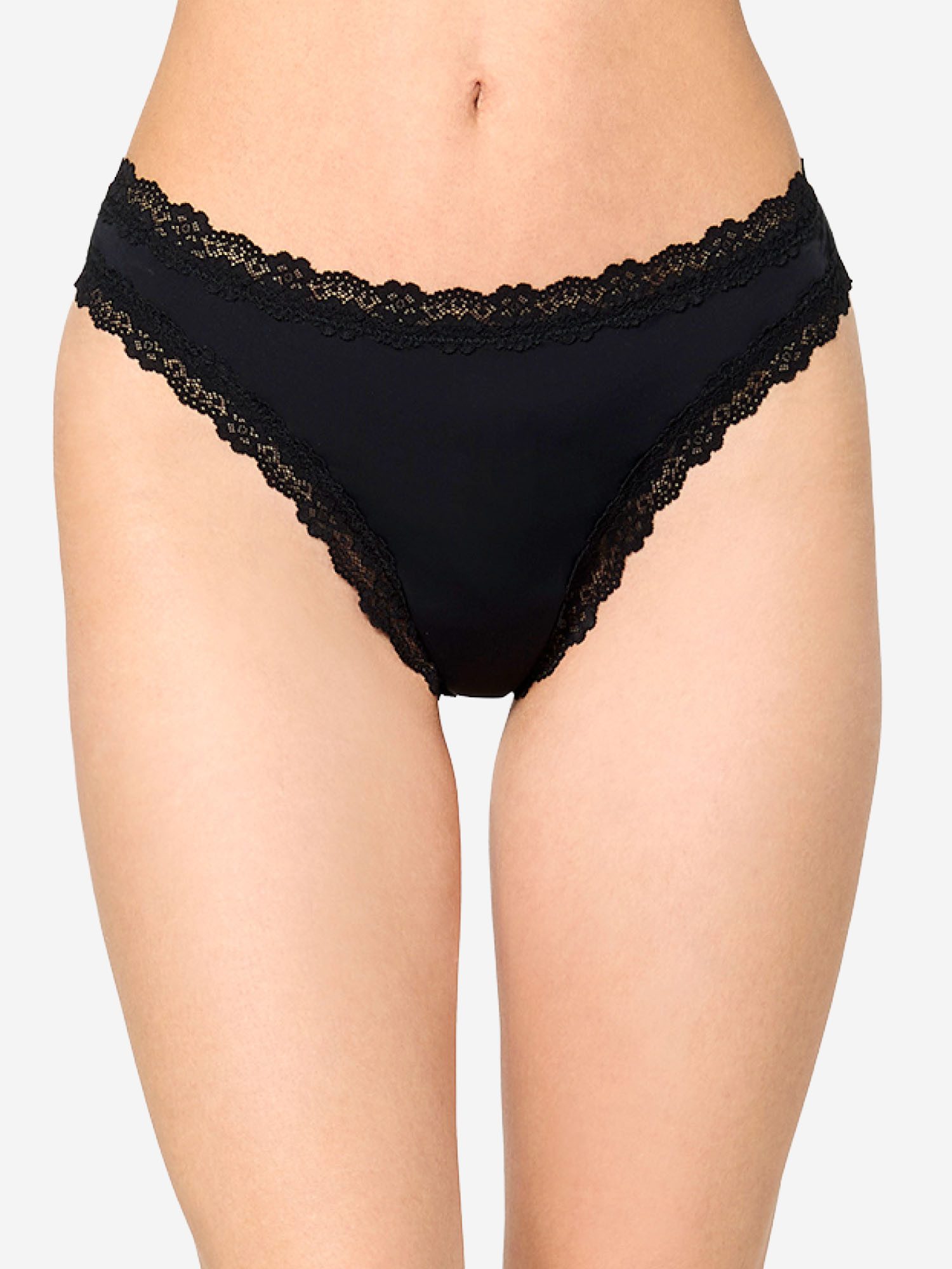 Nur Die String Invisible Seamless Lace (2-St) String Slip, Tanga, Mini String