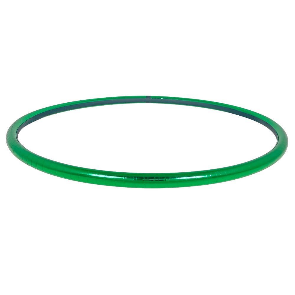 Hoopomania Hula-Hoop-Reifen Metallic Hula Hoop Reifen, Ø100cm Grün