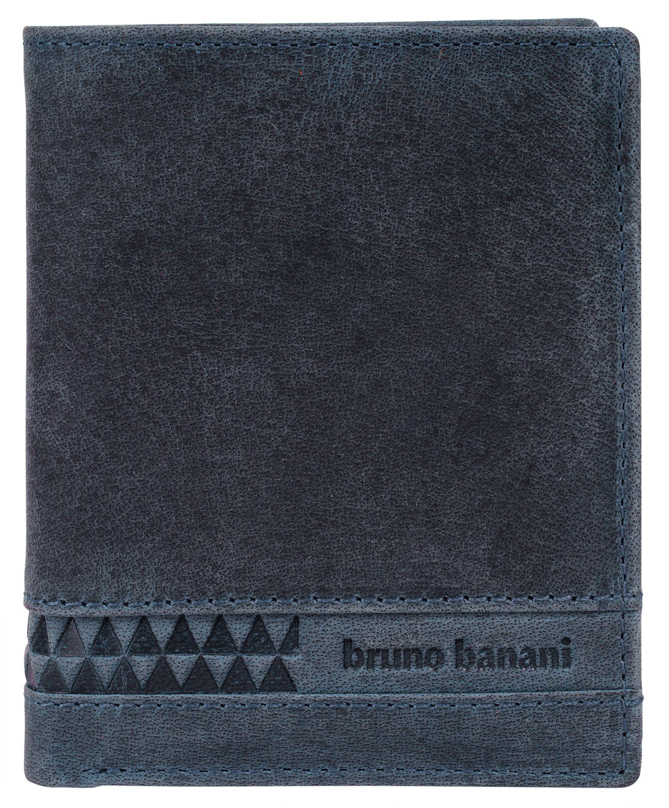 Bruno Banani Geldbörse, echt Leder blau