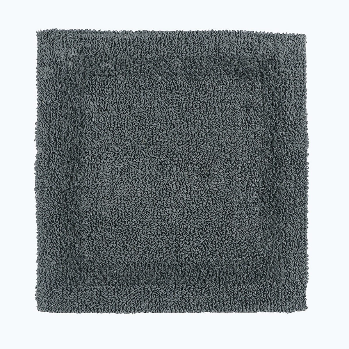 Homescapes Badematte Duschvorleger grau 50x50 cm aus 100% Baumwolle, Höhe 2 günstig online kaufen