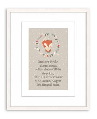 artissimo Poster Poster mit Spruch DinA4 Fuchs Kinderzimmer-Deko Baby-Zimmer Kinderbild, Zitate und Sprüche: Kinder