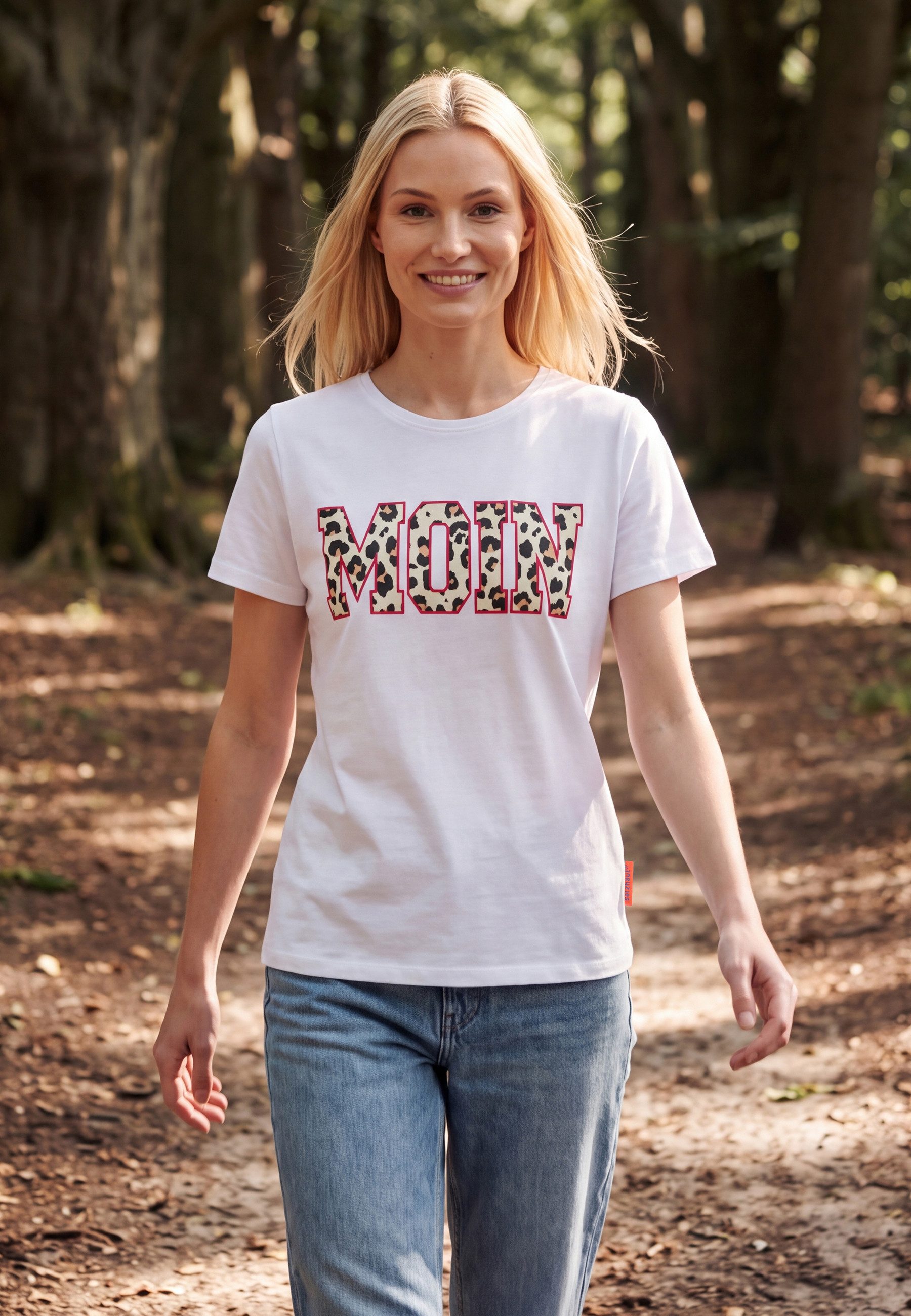 salzhaut T-Shirt STEENTJE - MOIN Leo Damen Regular Fit salzhaut T-Shirt – bequeme Qualität und nordisch klares Design