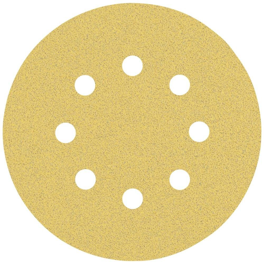 BOSCH Schleifpapier Schleifpapier mit 8 Löchern für Exzenterschleifer, 125 mm, G, gelocht