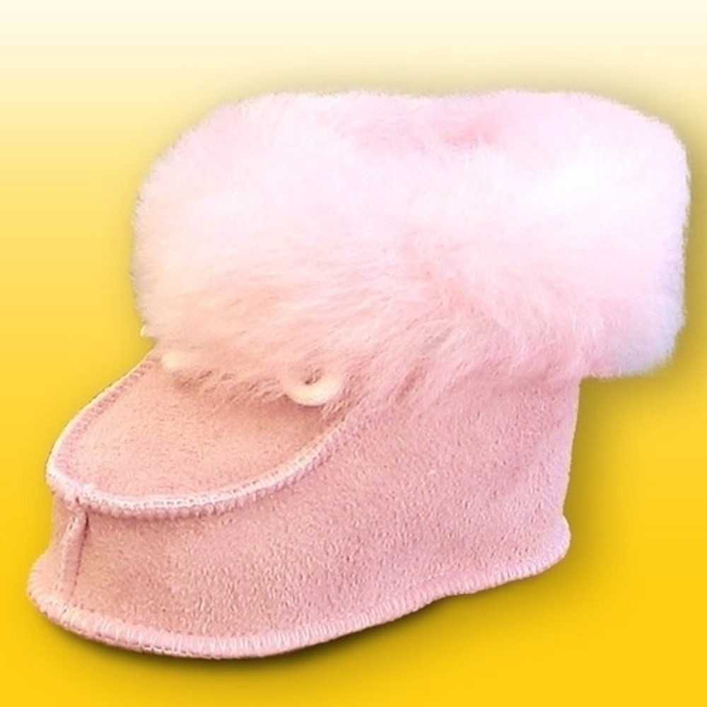 Heitmann Felle Baby Lammfellschuhe camel – Naturprodukt aus echtem Schaflammfell Lauflernschuh (Babyschuh)