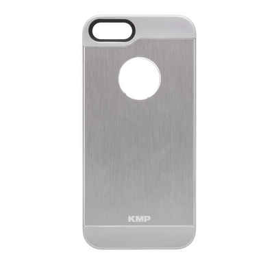 KMP Creative Lifesytle Product Handyhülle Aluminium Schutzhülle für iPhone SE, 5s, 5 Silber 4 Zoll