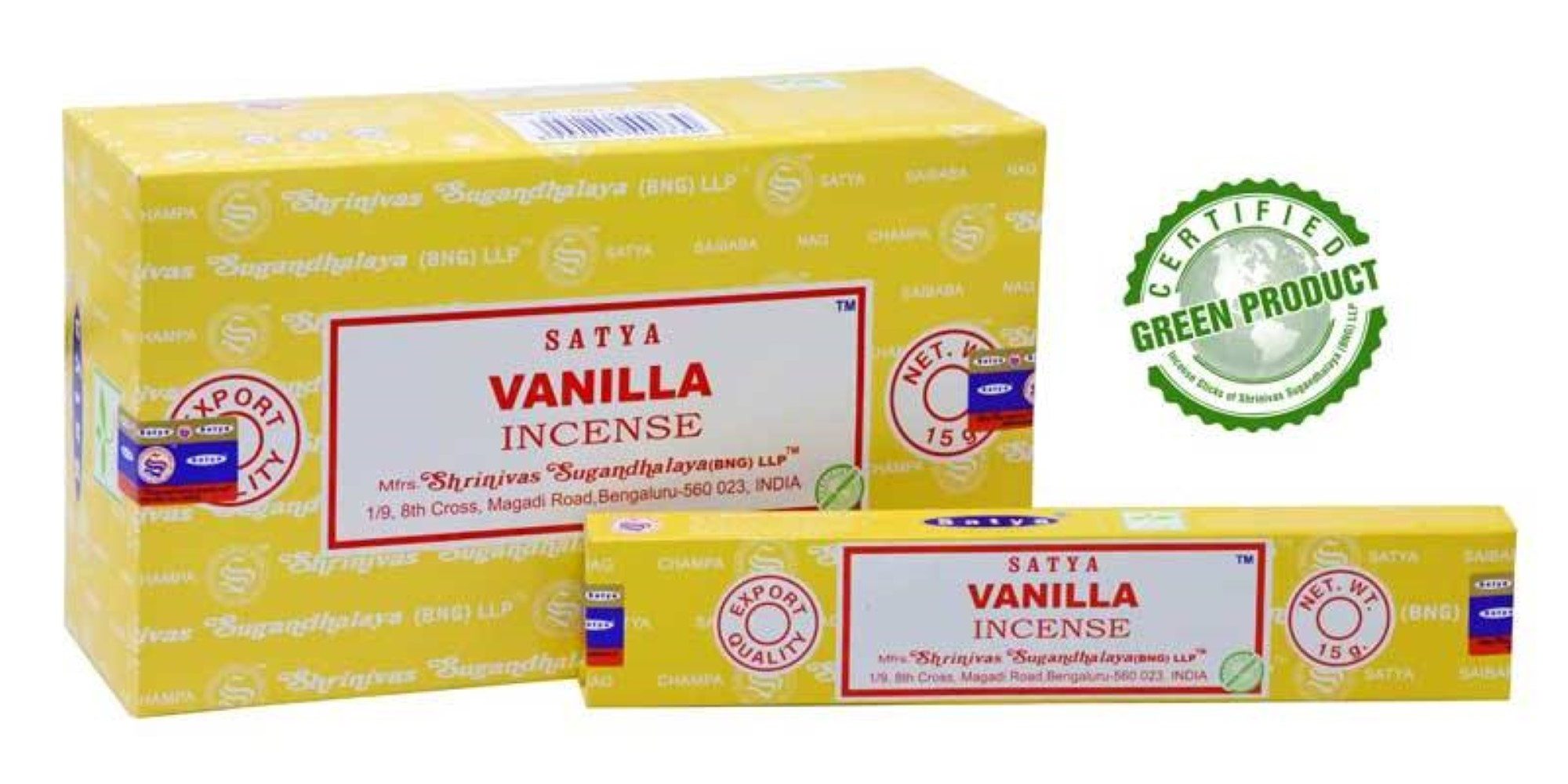 Satya Incense Räucherstäbchen Räucherstäbchen Satya "Vanilla" Incense 15gr.