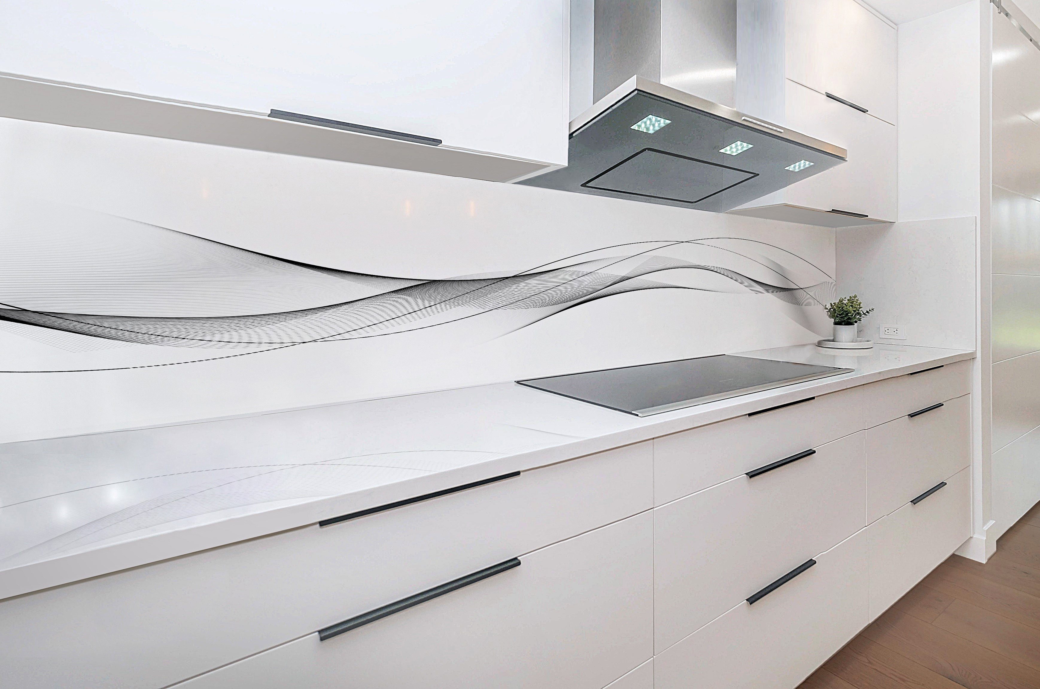 ABS-Kunststoff in mit Direktdruck Monolith Eleganz, DELUXE Qualität Küchenrückwand Platte Rodnik