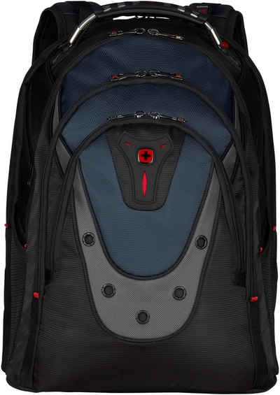 Wenger Laptoprucksack Ibex, schwarz/blau, für Laptops bis 17 Zoll