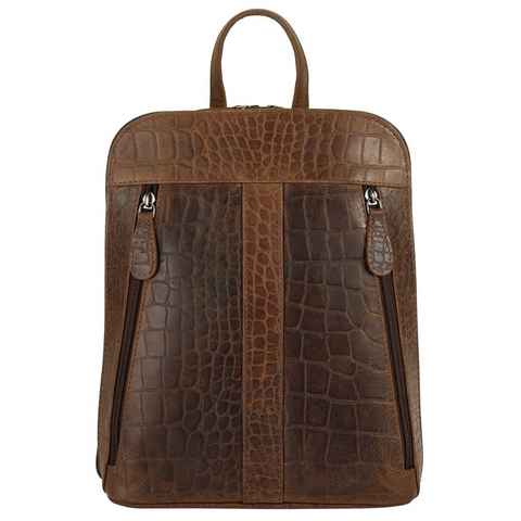 Cluty Cityrucksack, echt Leder