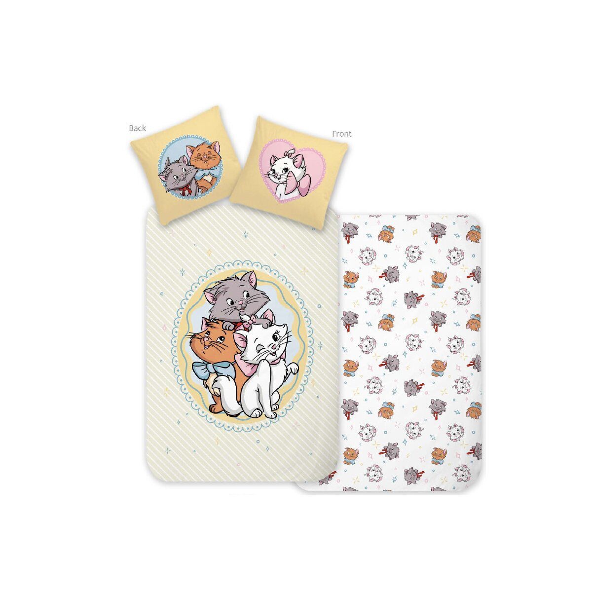 Disney Kinderbettwäsche Disney Aristocats Cute Bettwäsche 140x200cm