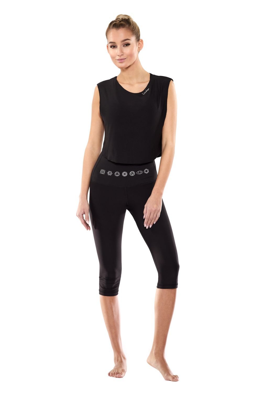 Winshape Leggings 3/4-Functional Comfort HWL212C-silberne 7 Chakras High Waist