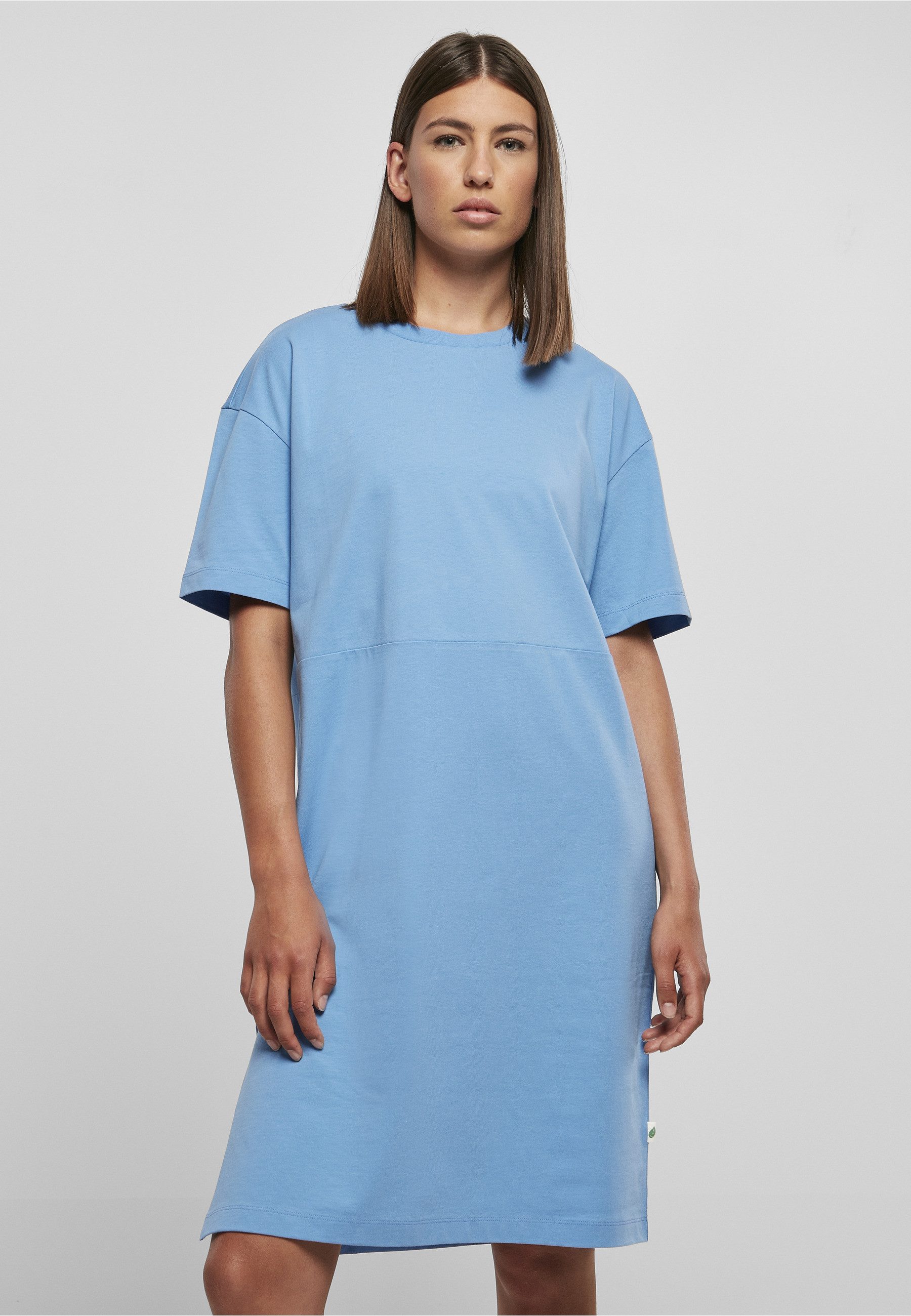 URBAN CLASSICS A-Linien-Kleid Urban Classics Damen Ladies Organic Oversized Slit Tee Dress (1-tlg)